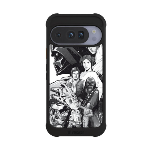 Google Pixel 10 Pro NIVOmax Personnages StarWars - Noir et Blanc