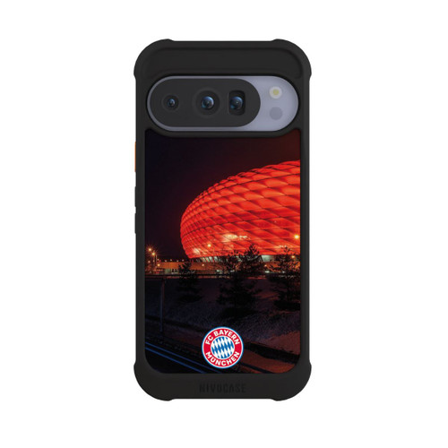 Google Pixel 10 Pro NIVOmax Allianz Arena bei Nacht FCB