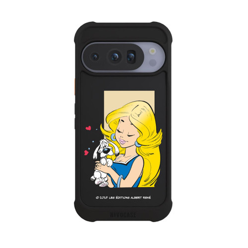 Google Pixel 10 Pro NIVOmax Falbala et Idéfix Amoureux Transparent