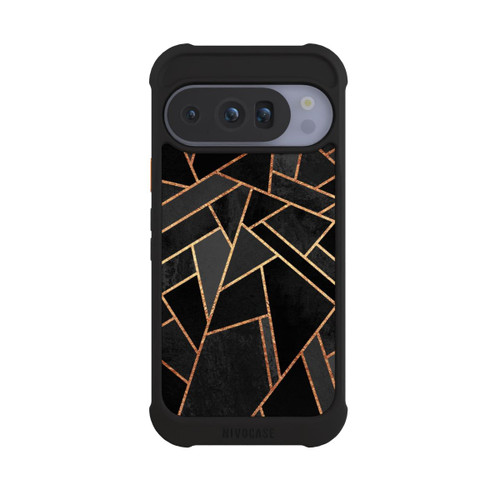 Google Pixel 10 Pro NIVOmax Schwarze Nacht Gold Druck