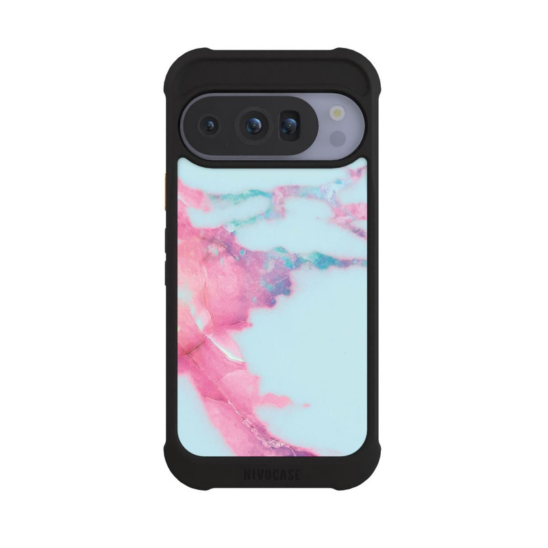 Pixel 10 Pro NIVOmax Light Blue Iridescent Vein Marble