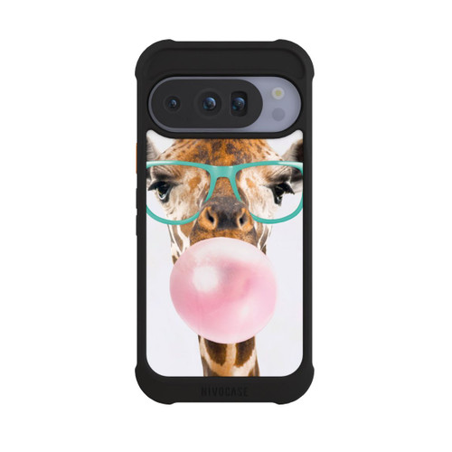 Google Pixel 10 Pro NIVOmax Giraffe mit Kaugummi