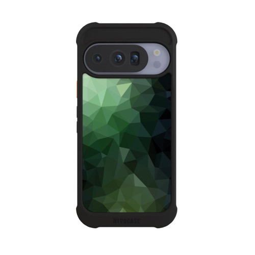 Google Pixel 10 Pro NIVOmax Polygonal Mosaic Green