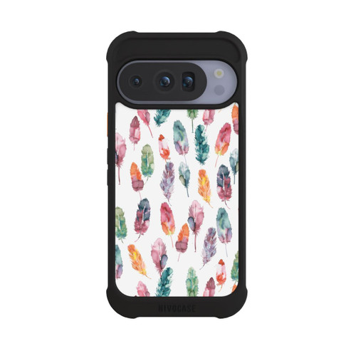 Google Pixel 10 Pro NIVOmax Aquarellfedern Boho