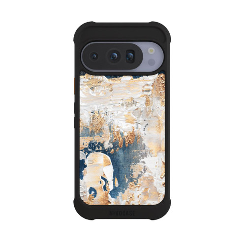 Google Pixel 10 Pro NIVOmax Abstraktion Blau und Gold