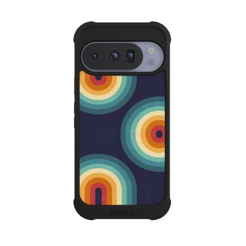 Google Pixel 10 Pro NIVOmax Double Rainbow on Blue