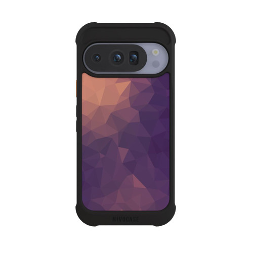 Google Pixel 10 Pro NIVOmax Polygonal Mosaic Rot/Violett