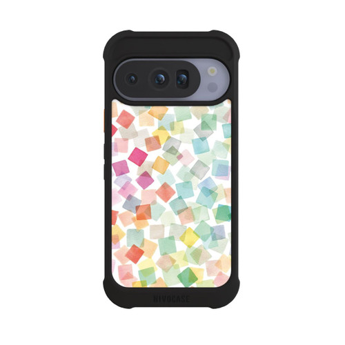 Google Pixel 10 Pro NIVOmax Konfetti geometrische Plaids Regenbogen