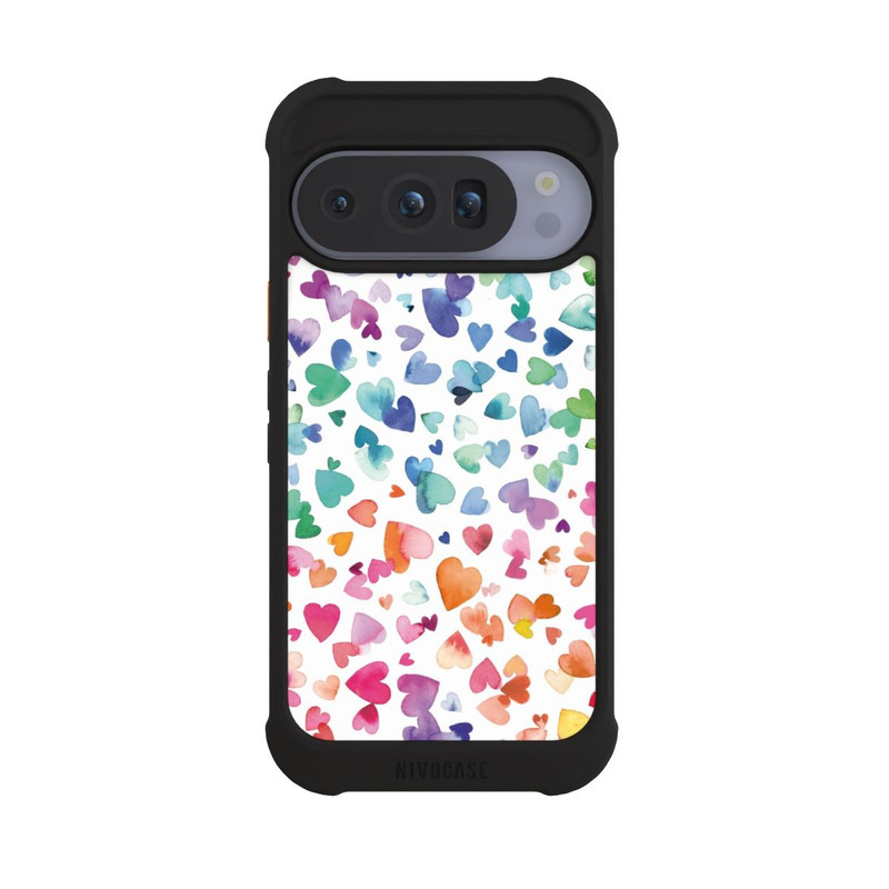 Pixel 10 Pro NIVOmax Coeurs d'amour aquarelle