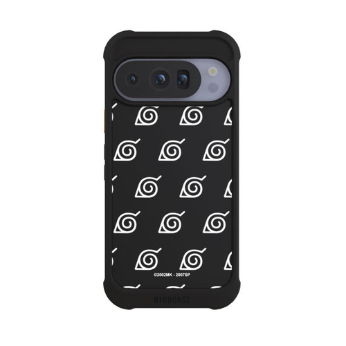 Google Pixel 10 Pro NIVOmax Weißes Konoha-Muster Transparent
