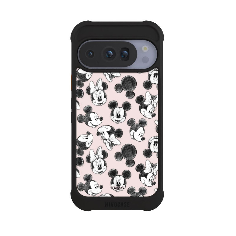 Pixel 10 Pro NIVOmax Minnie & Mickey Viele Gesichter Pink