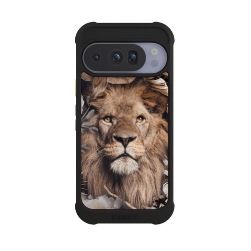 Google Pixel 10 Pro NIVOmax Löwe Blumenrahmen Beige