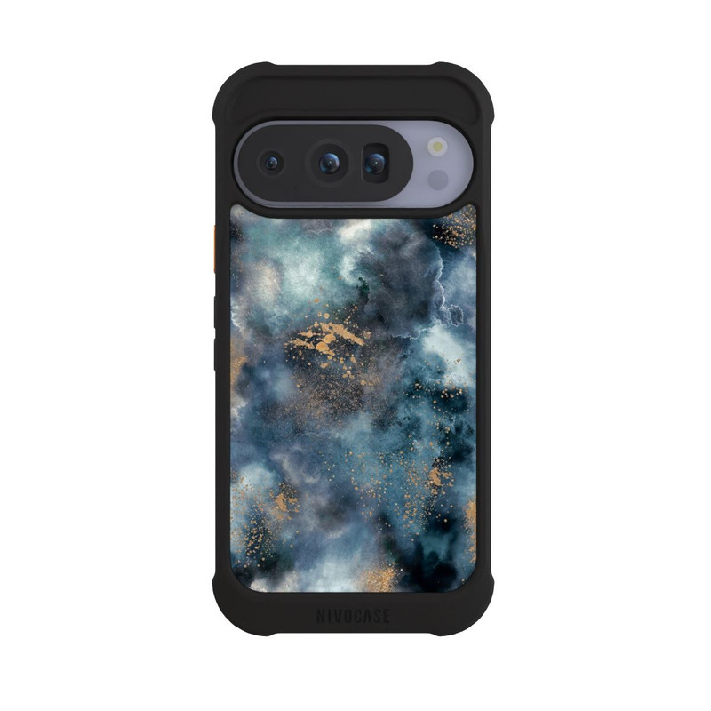 Pixel 10 Pro NIVOmax Smoky Marble Watercolor Navy