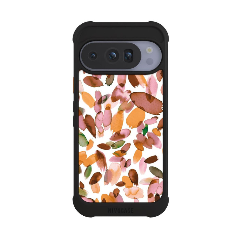 Pixel 10 Pro NIVOmax Watercolor Petal Stains Orange