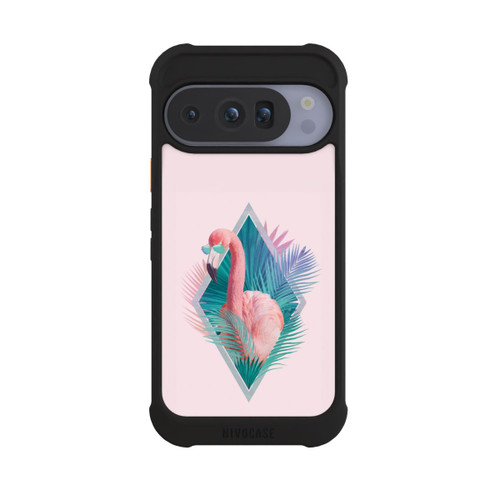 Google Pixel 10 Pro NIVOmax Feuilles tropicales Flamant