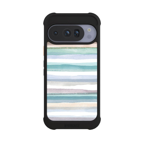 Google Pixel 10 Pro NIVOmax Pastellfarbene Streifen Blau
