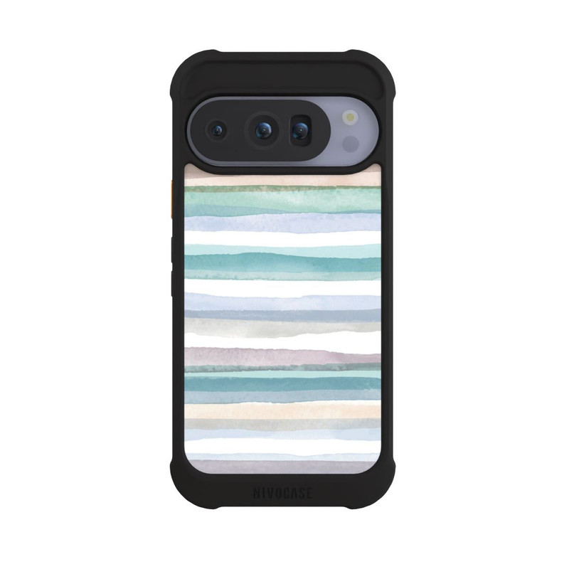 Pixel 10 Pro NIVOmax Pastellfarbene Streifen Blau