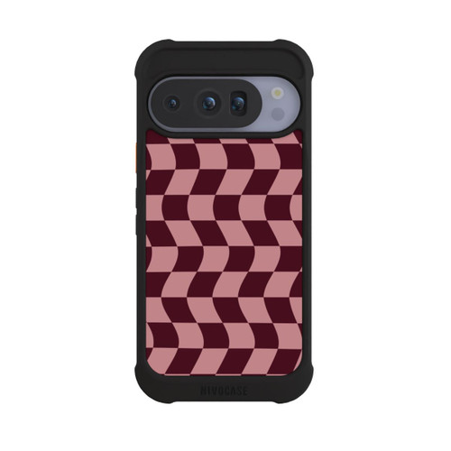 Google Pixel 10 Pro NIVOmax Schachbrett Rot-Rosa
