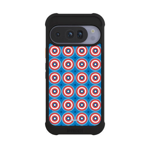 Google Pixel 10 Pro NIVOmax Captain American Shield Pattern
