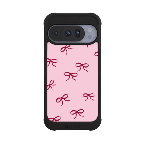 Google Pixel 10 Pro NIVOmax Schleifen Muster Rot Pink