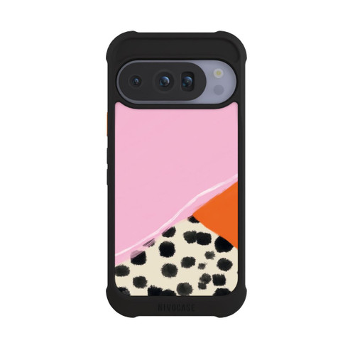 Google Pixel 10 Pro NIVOmax Rosa und Orange Gepunkteter Hintergrund