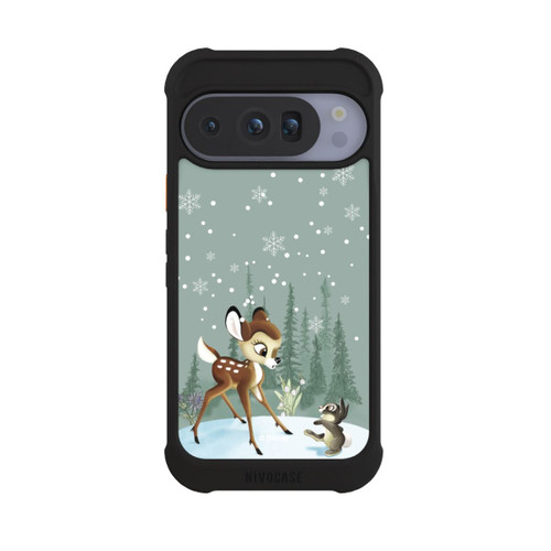 Google Pixel 10 Pro NIVOmax Bambi et Panpan Monde Hivernal