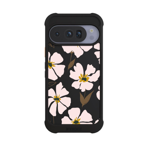 Google Pixel 10 Pro NIVOmax Simple Pastell Flowers Rose Transparent