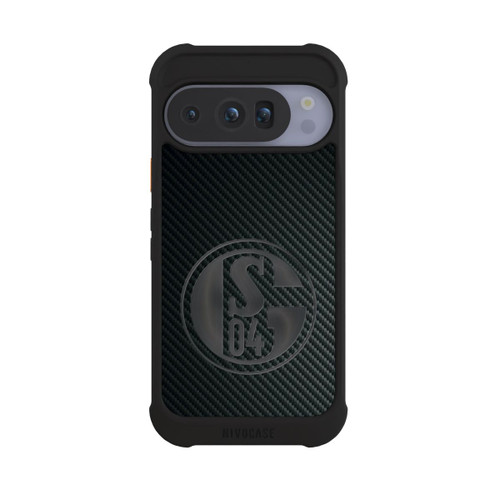 Google Pixel 10 Pro NIVOmax Schalke 04 Carbon Look
