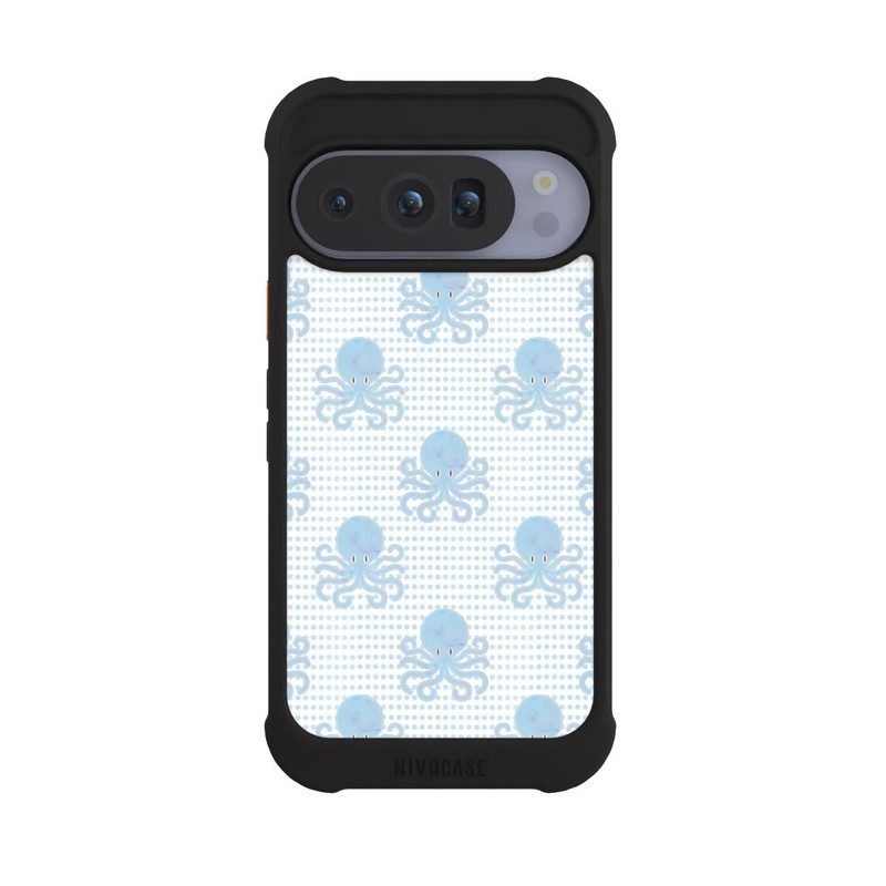 Pixel 10 Pro NIVOmax Blue Watercolor Octopus