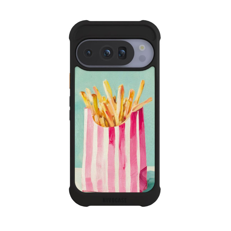 Pixel 10 Pro NIVOmax Retro Pommes Blau Watercolor