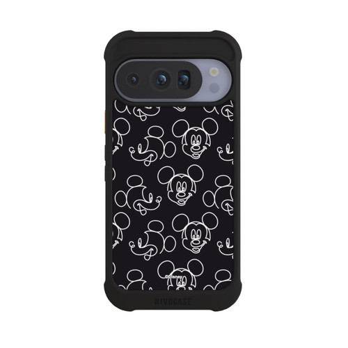 Google Pixel 10 Pro NIVOmax Disney Mickey Muster Schwarz