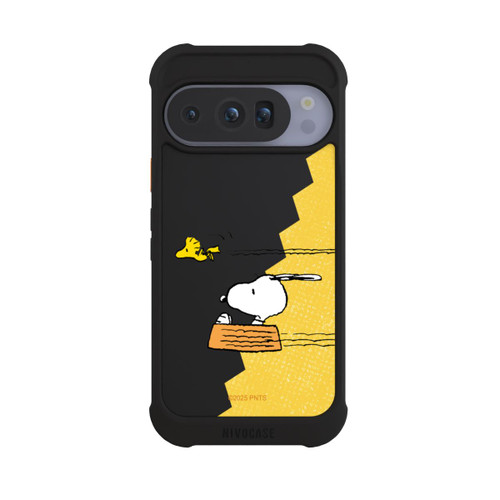 Google Pixel 10 Pro NIVOmax Peanuts-Snoopy und Woodstock Transparent