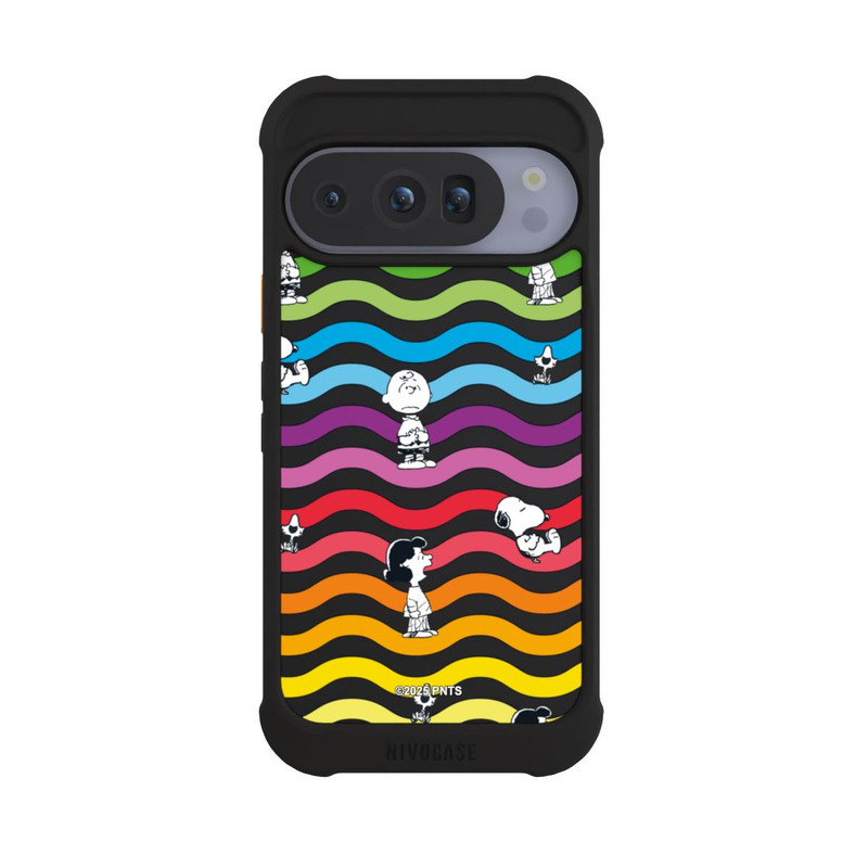 Pixel 10 Pro NIVOmax Snoopy Pattern Rainbow Transparent