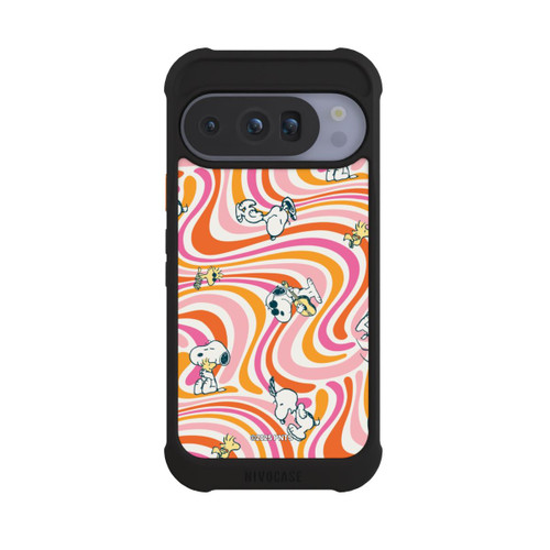 Google Pixel 10 Pro NIVOmax Peanuts Hippie Pattern Orange