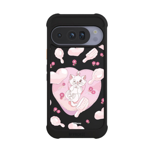 Google Pixel 10 Pro NIVOmax Aristochats Marie Cœurs Rose Transparent