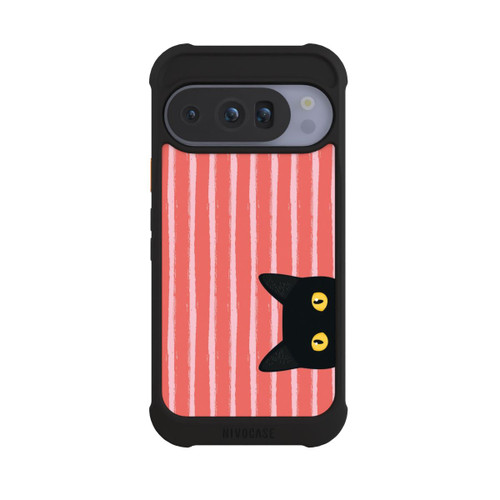 Google Pixel 10 Pro NIVOmax Schwarze Katze Gestreift Orange
