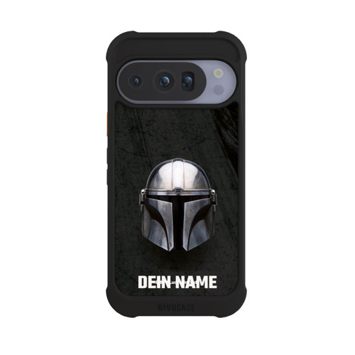 Google Pixel 10 Pro NIVOmax Star Wars Mandalorian Black Helmet personnalisable