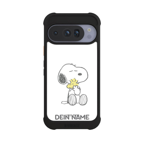 Google Pixel 10 Pro NIVOmax Snoopy And Woodstock Cuddling Personalisierbar