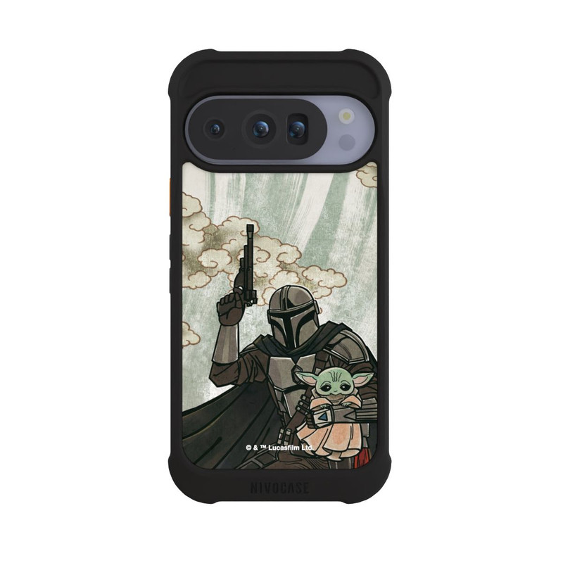 Pixel 10 Pro NIVOmax Mandalorian and Child style japonais