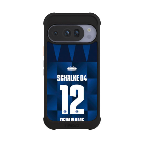 Google Pixel 10 Pro NIVOmax Schalke 04 Trikot Personalisierbar 26-27