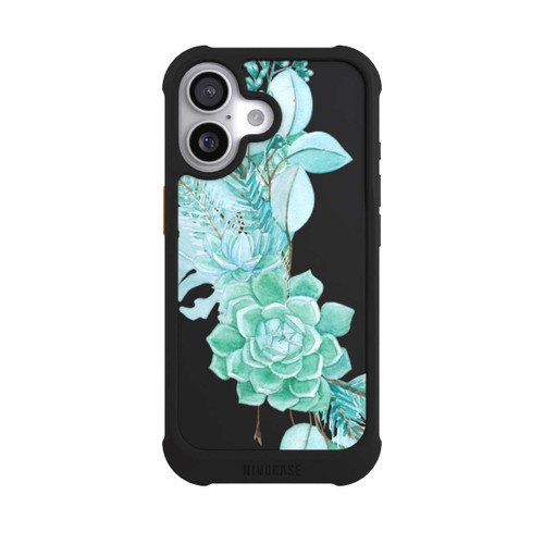 Apple iPhone 17 NIVOmax Fleurs Vertes Menthes Transparent