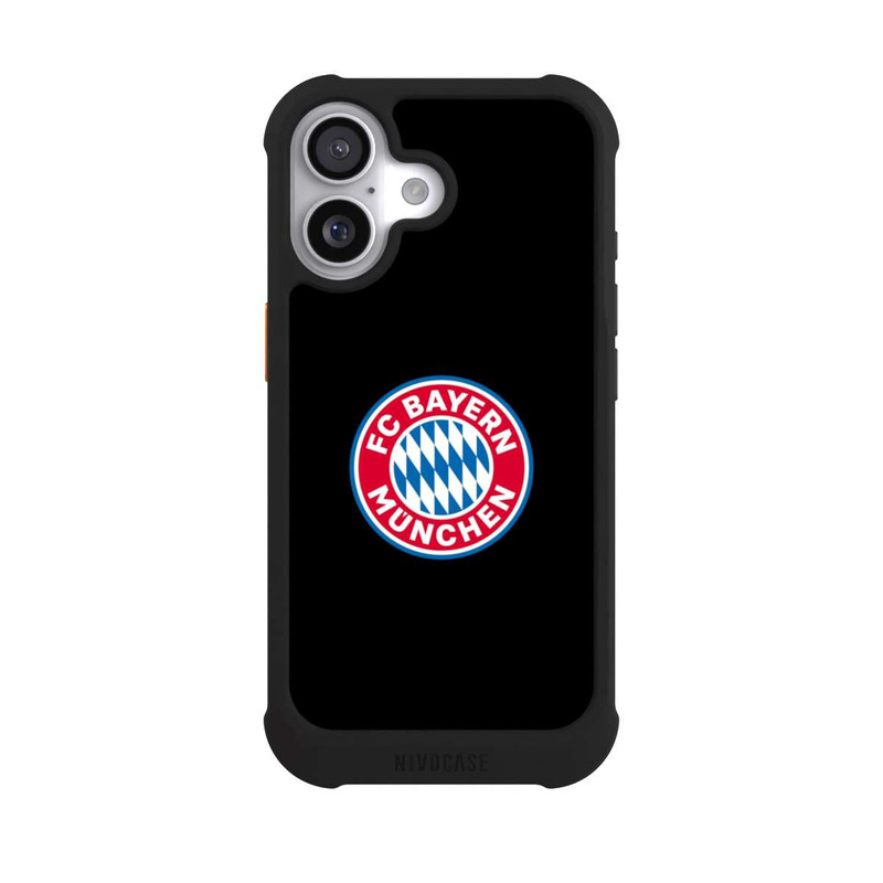 iPhone 17 NIVOmax FCB Logo auf Schwarz