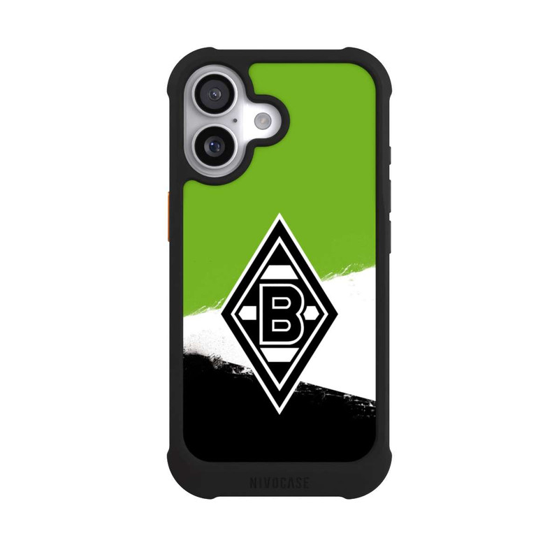 iPhone 17 NIVOmax Borussia Grunge Grün-Weiss-Schwarz