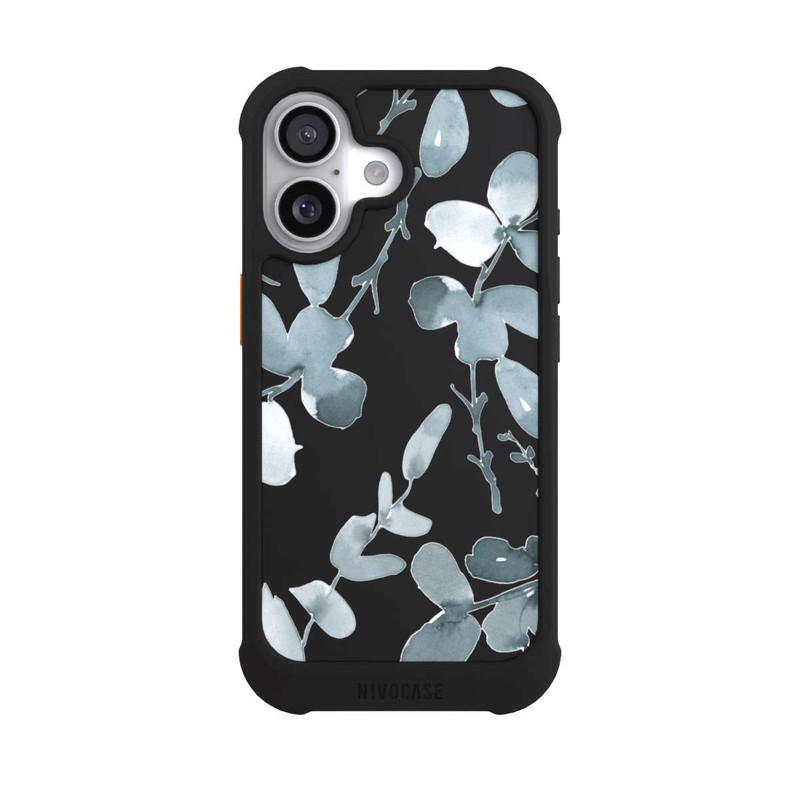 iPhone 17 NIVOmax Eukalyptus Muster transparent