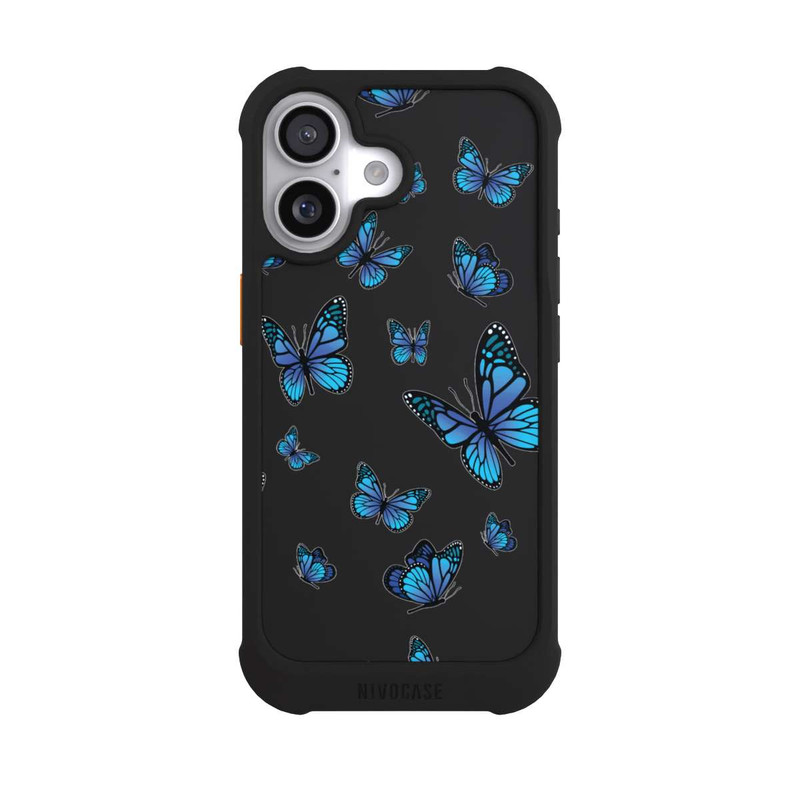 iPhone 17 NIVOmax Butterfly Pattern Transparent