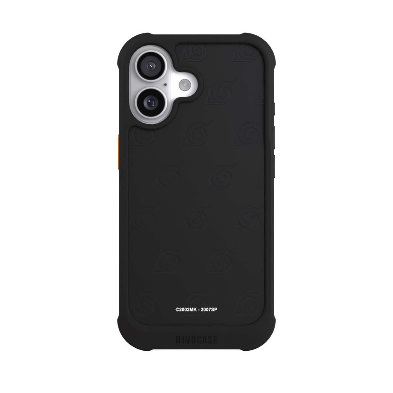 iPhone 17 NIVOmax Black Konoha Pattern Transparant