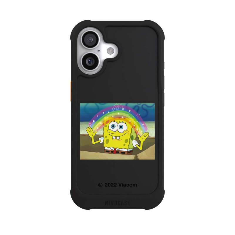 iPhone 17 NIVOmax Spongebob - Rainbow Meme transparent