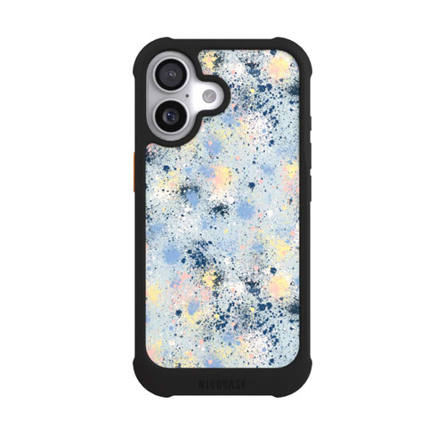 Apple iPhone 17 NIVOmax Tintentropfen Staub Textur Blau