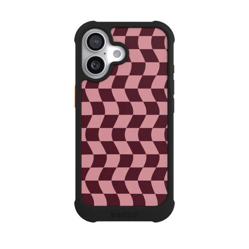 Apple iPhone 17 NIVOmax Schachbrett Rot-Rosa