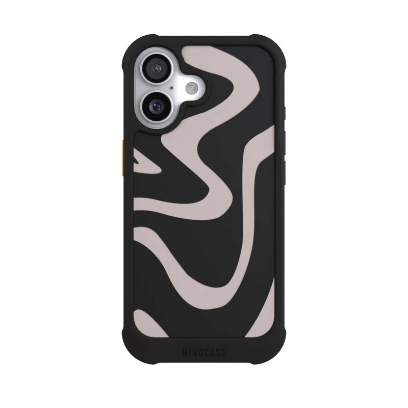 iPhone 17 NIVOmax Linien Wellig Transparent